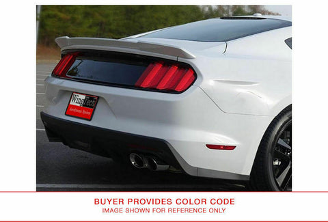 Painted Rear FRP Spoiler for FORD MUSTANG "RACING" STYLE 2015 & UP FLUSH