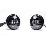 7" LED Projector Headlight + Passing Lights Fit for Harley Touring Black