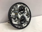 5 3/4″ Replacement Custom Skull Design Projector HID LED Headlight Harley 5.75″