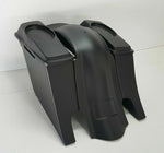 6x9 6" Dual Exhaust Saddlebag Rear Overlay Fender 2009-2013 Harley Davidson
