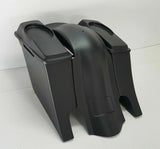 6x9 6" Dual Exhaust Saddlebag Rear Overlay Fender 2009-2013 Harley Davidson