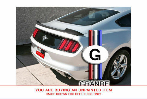 Unpainted Rear FRP Spoiler No Light for FORD MUSTANG GRANDE CPE ONLY 2015 & UP