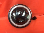5 3/4″ DAYMAKER With FULL Halo Replacement Black LED Headlight Harley 5.75″