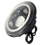 7″ Black Angel Eye WHITE HALO LED Headlight For Yamaha Roadstar 1600 / 1700