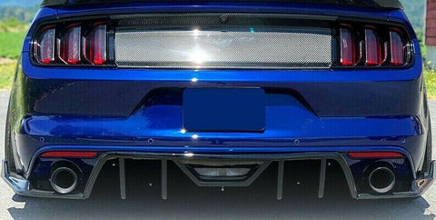 Fits 2015-2017 Ford Mustang Fiberglass FRP Rear Diffuser 4 Fins HN Style