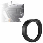 7" Black Headlight Ring Motorcycle Headlight Trim Rings for Harley