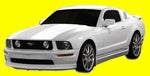 FITS: 2005-2014 FORD MUSTANG RACER 2 SIDE SKIRTS-2 PIECE BODY KIT