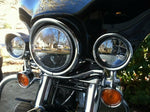 7" Chrome Headlight Ring Motorcycle Headlight Trim Rings for Harley