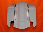 Harley Davidson 5″ Extended Stretched Saddlebags With Cut Outs LED Fender Lids