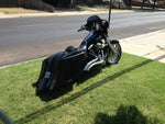 Harley 6″ Down & Out Saddlebags Rear LED Fender – No Cut Outs + Dual 6.5" Lids