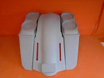 Harley 5″ Heritage Softail Saddlebags Dual 6.5″ Speaker Lids LED Fender No Cut