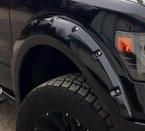 Paintable Pocket Style Fender Flares Extended For 2009-14 Ford F150 Pickup Truck