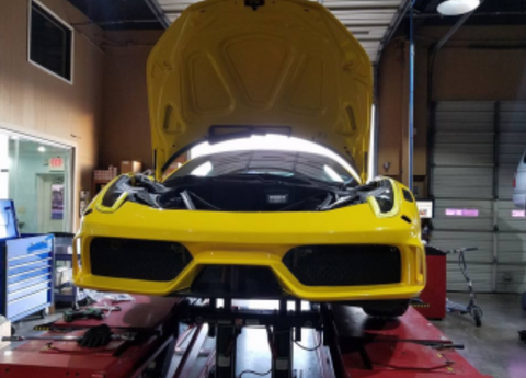 Fits: Ferrari 458 DMC Fiberglass FRP Front Bumper