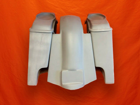 Harley Davidson 4″ Saddlebags + 6.5 Speaker Lids & Replacement Fender 09–13