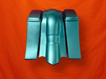 Harley 6″ Out & Down Saddlebags Dual 6x9 Lids & Rear Fender – No Cut Outs
