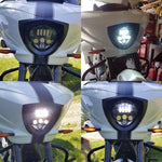 Black 60W CREE LED Headlight For Victory Cross Country, Hammer, Vegas Motorcycle