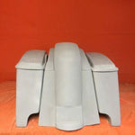 Honda VTX 1300 / 1800 4″ Stretched Saddlebags Rear Fender Dual Cut Outs Lids