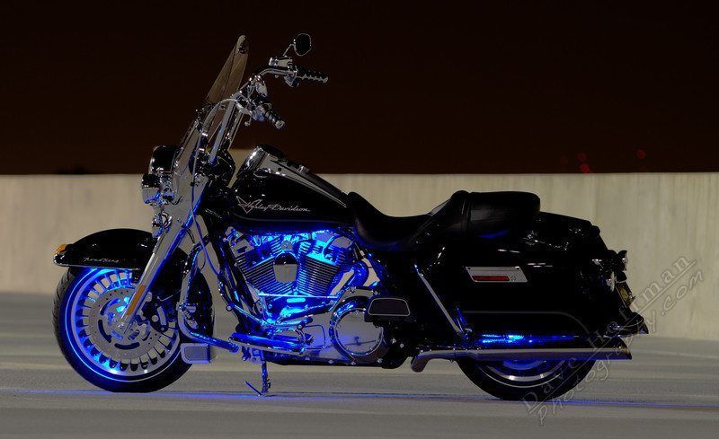 White 4pc LED Kit Engine Fairing Body Kit Lights Glow Accent Lighting ...