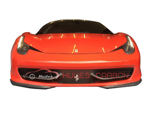 2009-2014 Carbon Fiber CF Front Bumper Lip Splitter For Ferrari 458