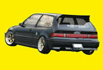 FIBERGLASS FRP SPOILER FOR 88-91 CIVIC HB J STYLE 3 DOOR EF9