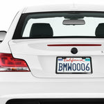 Carbon Fiber License Plate Frames - Aluminum Slim Size Black License Plate Cover