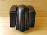 4" EXTENDED DOWN SADDLEBAGS-LIDS AND REAR OVERLAY FENDER FOR SOFTAILS