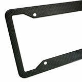 Carbon Fiber License Plate Frames - Front & Rear 2Pcs with License Plate Screws