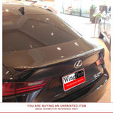 Unpainted Custom Style FRP Spoiler NO LIGHT for LEXUS IS (SMALL) 2014 & UP LIP