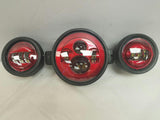 7″ Kawasaki Voyager & Vaquero Headlight Dual 4.5″ – 4 1/2″ Red LED Fog Lights