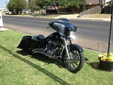 Harley Davidson 6″ Out & Down Saddlebags Dual 6.5" Lids 2014–2023 No Cut Outs