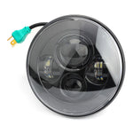 7" Round LED Projector Headlight for Harley Street Glide FLHX Black