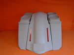 Harley 5″ Heritage Softail Saddlebags Dual 6.5″ Speaker Lids LED Fender No Cut
