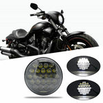 2019 Newest 5.75" 5 3/4 LED Motorcycle Headlight Daymaker Black Harley Sportster
