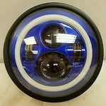 7″ DAYMAKER Kawasaki Vulcan Nomad 800 Blue with Blue Halo HID LED Headlight