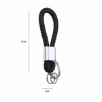 Hand Made Leather Rope Weaving Keychain Car Key Pendant for Mercedes-Benz VW BMW