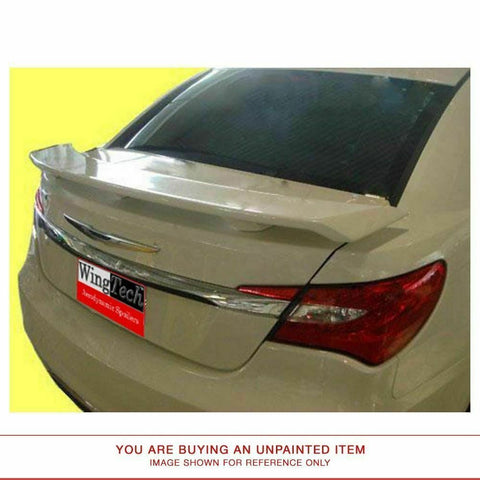 Unpainted Factory Style Spoiler for DODGE AVENGER 2011 & UP POST NO LIGHT ABS