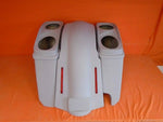 Harley 5″ Heritage Softail Saddlebags Dual 6.5″ Speaker Lid LED Fender Right Cut