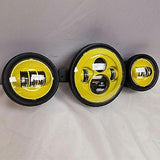 Yellow 7″ Kawasaki Voyager & Vaquero LED Headlight Dual 4.5″ – 4 1/2″ Fog Lights