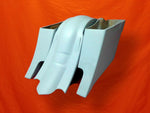 Harley 6″ Extended Out And Down Cut Out Saddlebags with Rear Fender – 6x9 Lids