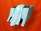 Harley 6″ Extended Out And Down Cut Out Saddlebags with Rear Fender – 6x9 Lids