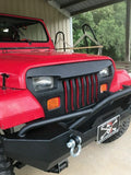 1987-1995 WRANGLER YJ OVERLAY GRILL MEAN FURIOUS ANGRY BIRD EYES Fiberglass FRP