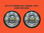 7″ Headlight Dual 4.5″ – 4 1/2″ Auxiliary AUX Black Spot Passing LED Fog Lights