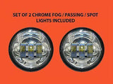 7″ Headlight Dual 4.5″ – 4 1/2″ Auxiliary AUX Black Spot Passing LED Fog Lights