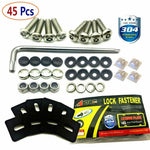 Stainless Steel License Plate Screws -Anti Theft Frames Tamper Resistant Kits