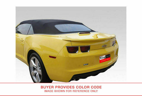 Painted Rear Spoiler for CHEVROLET CAMARO CONVERTIBLE 2011-2013 ABS PLASTIC