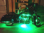 White 4pc LED Kit Engine Fairing Body Kit Lights Glow Accent Lighting for Harley
