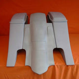 Harley 6″ Out & Down Saddlebags Fender Dual 6.5" Lids 2014–2023 Dual Cut