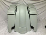Harley Heritage Softail 4″ Saddlebags Dual 6X9 Speaker Lids Fender Dual Cutouts