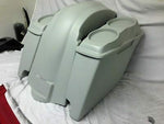 Harley Heritage Softail 4″ Saddlebags Dual 6X9 Speaker Lids Fender Dual Cutouts