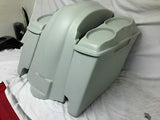 Harley Heritage Softail 4″ Saddlebags Dual 6X9 Speaker Lids Fender Dual Cutouts